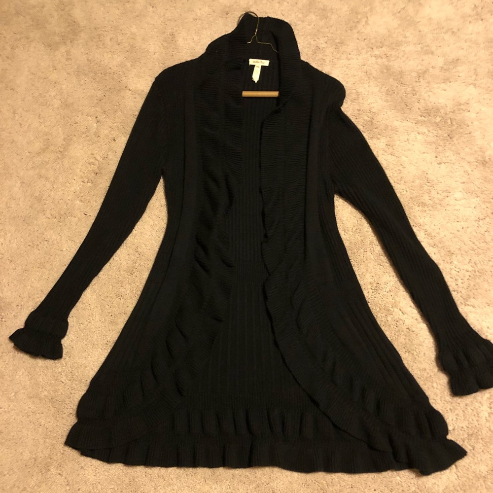 Black Matilda Jane ruffle sweater